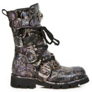  M.1473-S41 VINTAGE FLOWER LILA, PLANING NEGRO SIN COMFORT PL New Rock M.1473-S41 -  