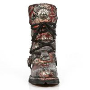  M.1473-S42 VINTAGE FLOWER ROJO, PLANING NEGRO SIN -  3