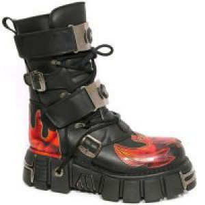  142 ITALI NEGRO PULIK FUEGO TOWER NEGRO ACERO C Y O New Rock M.142-C1 -  