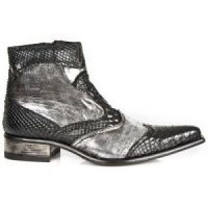  M.2283-R4 PITON NEGRO BOX PLAMANE SUELA SOL TACON M2 ACERO New Rock M.2283-R4 -  