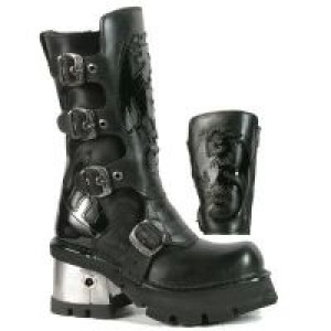  362 ITALI NEGRO CHAROL NEGRO PLANING NEGRO M8 ACERO New Rock M.362-C1 -  