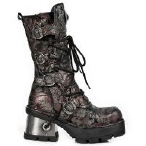  M.373-Q1 VINTAGE FLOWER ROJO PLANING NEW NEGRO M8 ACERO New Rock M.373-Q1 -  