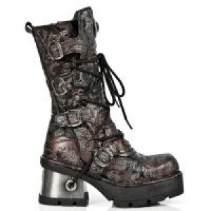 M.373-Q1 VINTAGE FLOWER ROJO PLANING NEW NEGRO M8 ACERO New Rock M.373-Q1 -  