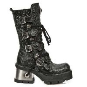  M.373-QS3 VINTAGE FLOWER NEGRO, PLANING NEGRO M8 ACERO New Rock M.373-QS3 -  