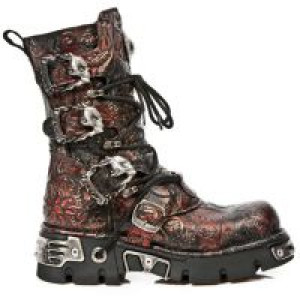  M.391-S6 VINTAGE FLOWER ROJO, REACTO NEGRO TOBERAS New Rock M.391-S6 -  