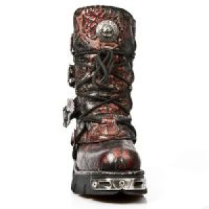  M.391-S6 VINTAGE FLOWER ROJO, REACTO NEGRO TOBERAS New Rock M.391-S6 -  