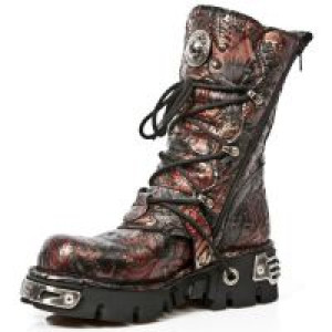  M.391-S6 VINTAGE FLOWER ROJO, REACTO NEGRO TOBERAS New Rock M.391-S6 -  