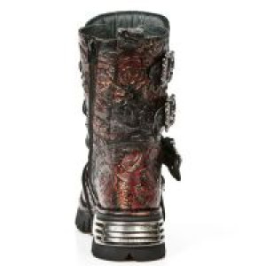  M.391-S6 VINTAGE FLOWER ROJO, REACTO NEGRO TOBERAS New Rock M.391-S6 -  