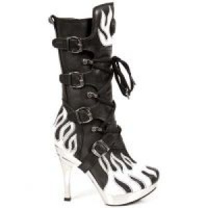  M.5291-S13 ITALI NEGRO BOX BLANCO PL ACERO TACON AGUJA New Rock M.5291-S13 -  