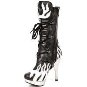  M.5291-S13 ITALI NEGRO BOX BLANCO PL ACERO TACON AGUJA New Rock M.5291-S13 -  