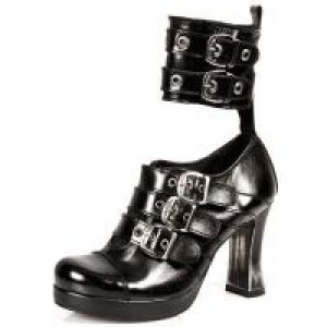  M.5803-C10 NOMADA NEGRO, PLATAFORMA TACON GOTH ACERO New Rock M.5803-C10 -  