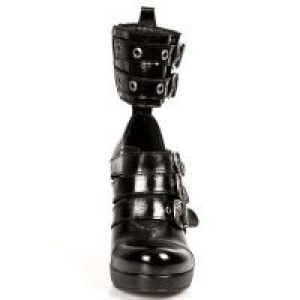  M.5803-C10 NOMADA NEGRO, PLATAFORMA TACON GOTH ACERO New Rock M.5803-C10 -  