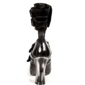  M.5803-C10 NOMADA NEGRO, PLATAFORMA TACON GOTH ACERO New Rock M.5803-C10 -  