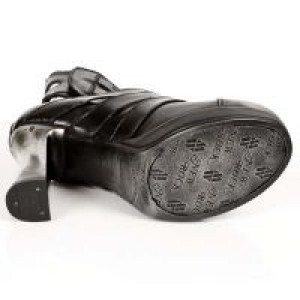  M.5803-C10 NOMADA NEGRO, PLATAFORMA TACON GOTH ACERO New Rock M.5803-C10 -  