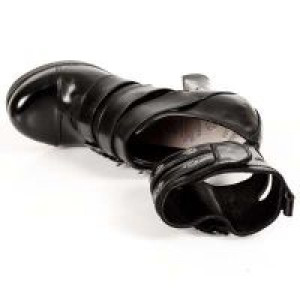  M.5803-C10 NOMADA NEGRO, PLATAFORMA TACON GOTH ACERO New Rock M.5803-C10 -  