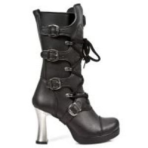  M.5815-VC10 VEGAN NEGRO PLATAFORMA GOTH TACON ACERO New Rock M.5815-VC10 -  