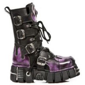  591 ITALI NEGRO ANTIC FUEGO LILA TOWER NEGRO New Rock M.591-C1 -  