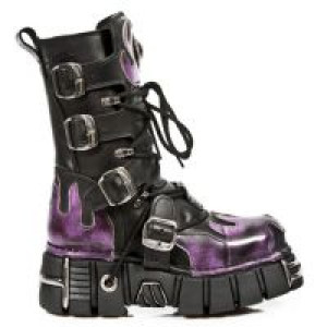  591 ITALI NEGRO ANTIC FUEGO LILA TOWER NEGRO New Rock M.591-C1 -  
