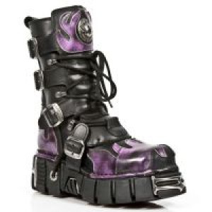  591 ITALI NEGRO ANTIC FUEGO LILA TOWER NEGRO New Rock M.591-C1 -  