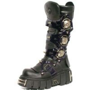  735 ITALI NEGRO ANTIC MORADO TOWER NEGRO ACERO New Rock M.735-C1 -  