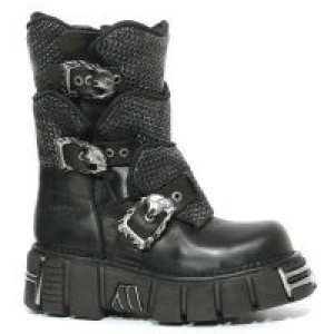  740 ITALI NEGRO GOMA PUNTOS NOMADA NEGRO TOWER NEGRO ACERO New Rock M.740-C1 -  
