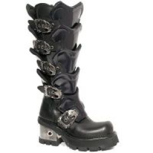  741 ITALI NEGRO ANTIK MORADO PLANING NEGRO M8 ACERO New Rock M.741-C1 -  