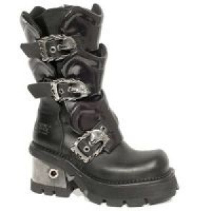  746 ITALI NEGRO Y ANTIC MORADO, PLANING NEGRO M8 ACERO New Rock M.746-S1 -  