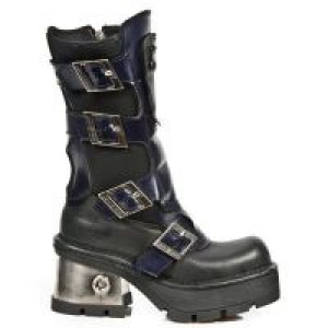  747 ITALI NEGRO ANTIK MORADO PLANING NEGRO M8 ACERO New Rock M.747-C1 -  