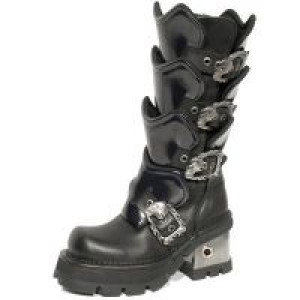  748 ITALI NEGRO ANTIC MORADO PLANING NEGRO M8 ACERO New Rock M.748-C1 -  