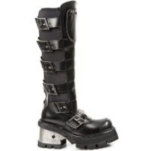  771 PULIK NEGRO Y LYCRA NEGRA, PLANING NEGRO M8 ACERO New Rock M.771-C1 -  