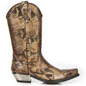  M.7800-C1 SNAKE CUERO WEST NEGRO ACERO TACON ACERO New Rock M.7800-C1 -  