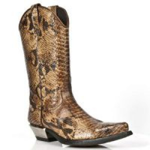  M.7800-C1 SNAKE CUERO WEST NEGRO ACERO TACON ACERO New Rock M.7800-C1 -  