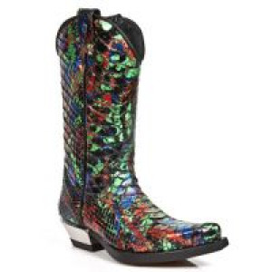  M.7800PT-C3 PYTHON RETICULATUS MULTI METAL WEST NEGRO ACERO New Rock M.7800PT-C3 -  