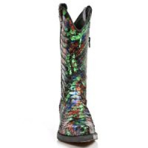  M.7800PT-R3 PYTHON RETICULATUS MULTI METAL WEST NEGRO ACERO New Rock M.7800PT-R3 -  