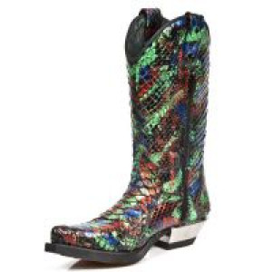  M.7800PT-R3 PYTHON RETICULATUS MULTI METAL WEST NEGRO ACERO New Rock M.7800PT-R3 -  