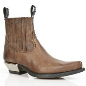  M.7953-C2 CUERO MARRON WEST NEGRO ACERO TACON ACERO -  2