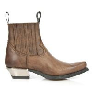  M.7953-C2 CUERO MARRON WEST NEGRO ACERO TACON ACERO -  1
