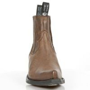  M.7953-C2 CUERO MARRON WEST NEGRO ACERO TACON ACERO -  3