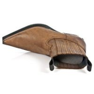 M.7953-C2 CUERO MARRON WEST NEGRO ACERO TACON ACERO -  7