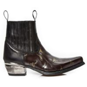  M.7953PT-S2 GRABADO BULL MARRON-ORO, ITALI NEGRO, WEST T.DAL New Rock M.7953PT-S2 -  