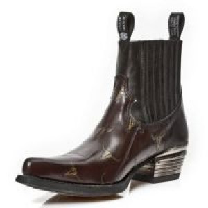  M.7953PT-S2 GRABADO BULL MARRON-ORO, ITALI NEGRO, WEST T.DAL New Rock M.7953PT-S2 -  