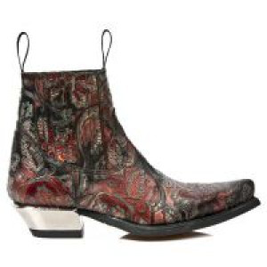  M.7953-S22 VINTAGE FLOWER ROJO, WEST NEGRO-ACERO, T.ACERO -  1