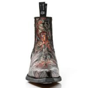  M.7953-S22 VINTAGE FLOWER ROJO, WEST NEGRO-ACERO, T.ACERO -  3