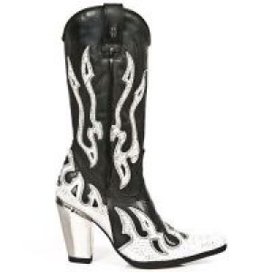  M.7982-C5 PITON METAL BLANCO ITALI NEGRO BULL NEGRO T BULL A New Rock M.7982-C5 -  