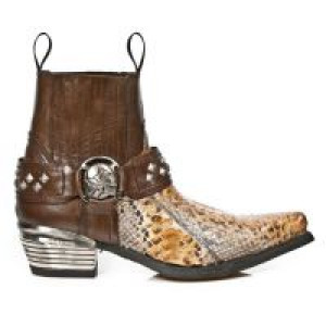  M.7995PT-S3 PYTHON RETICULATUS CUERO, NOMADA MARRON, WEST NE New Rock M.7995PT-S3 -  