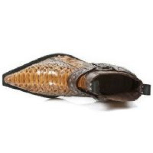  M.7995PT-S3 PYTHON RETICULATUS CUERO, NOMADA MARRON, WEST NE New Rock M.7995PT-S3 -  