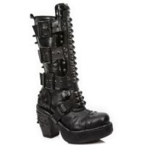  M.8342-C8 ITALI NEGRO, NOMADA NEGRO, CHAROL NEGRO, SKULL OXI New Rock M.8342-C8 -  