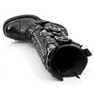  M.8342-C8 ITALI NEGRO, NOMADA NEGRO, CHAROL NEGRO, SKULL OXI New Rock M.8342-C8 -  
