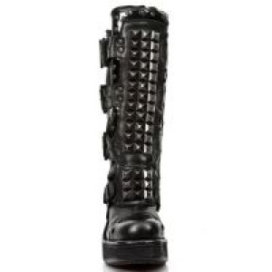  M.8342-C8 ITALI NEGRO, NOMADA NEGRO, CHAROL NEGRO, SKULL OXI New Rock M.8342-C8 -  