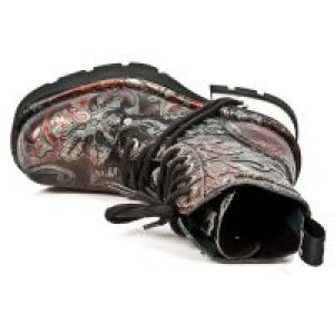  M.8355-S4 VINTAGE FLOWER ROJO, PLANING NEGRO M8 ACERO New Rock M.8355-S4 -  